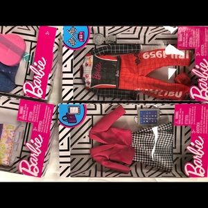 🆕Barbie Doll Outfits 4️⃣ different ones in box